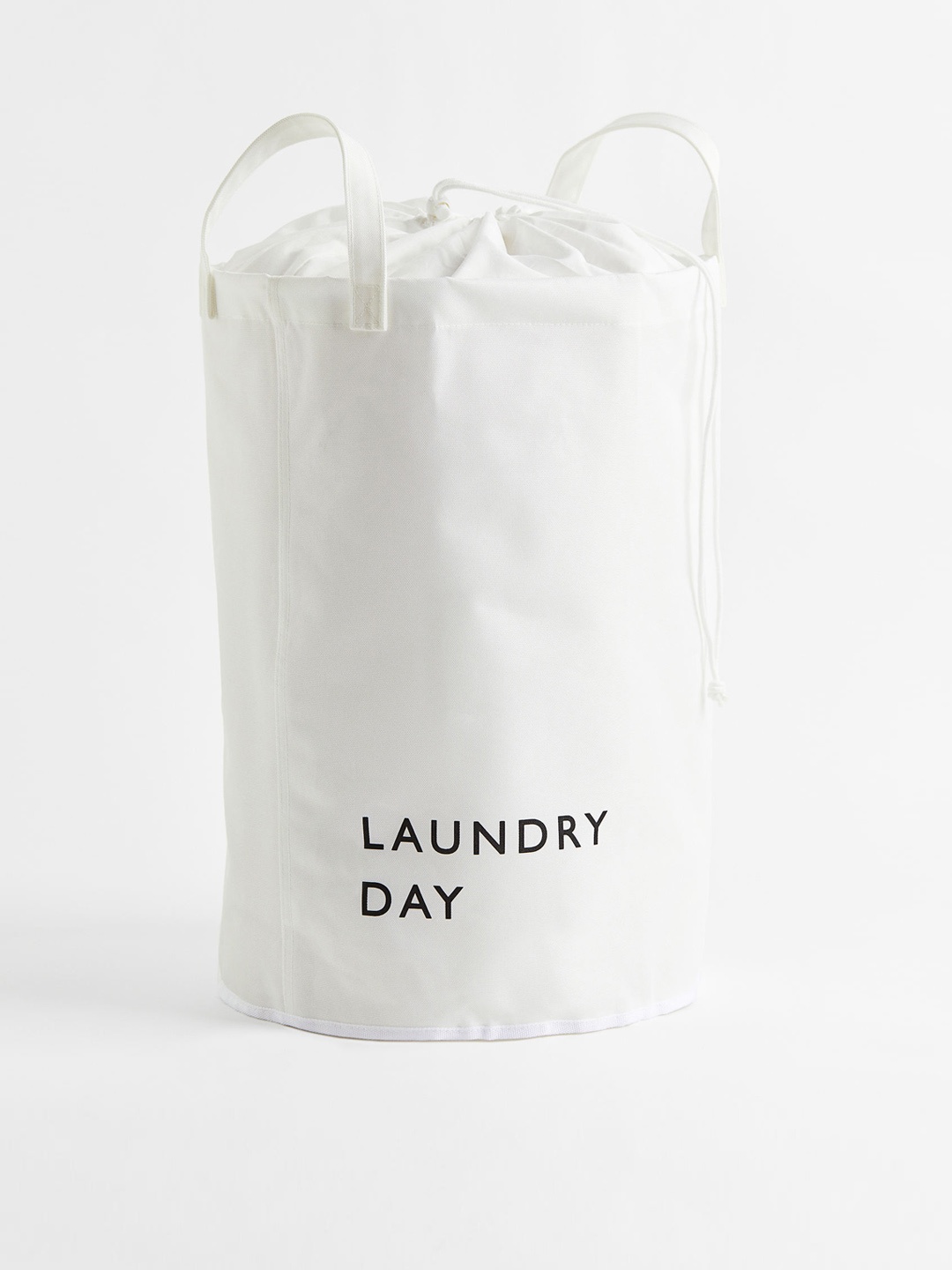 

H&M White Printed Laundry Bag