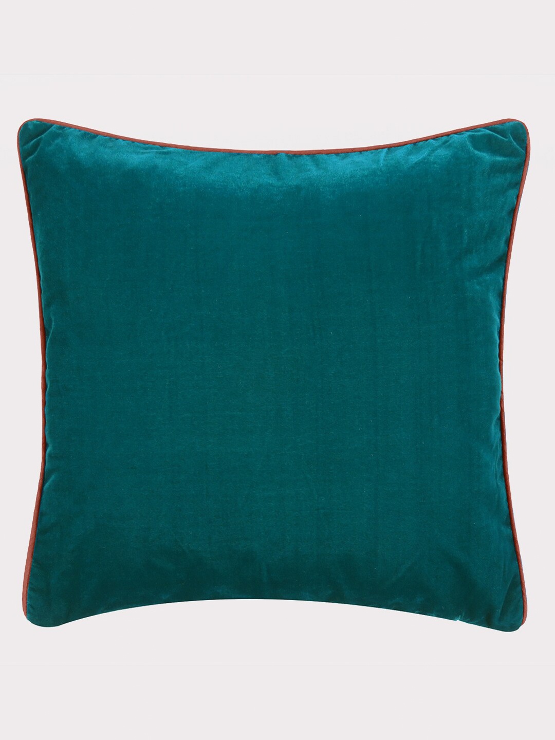 

OUSSUM Green & Pink Velvet Square Cushion Cover