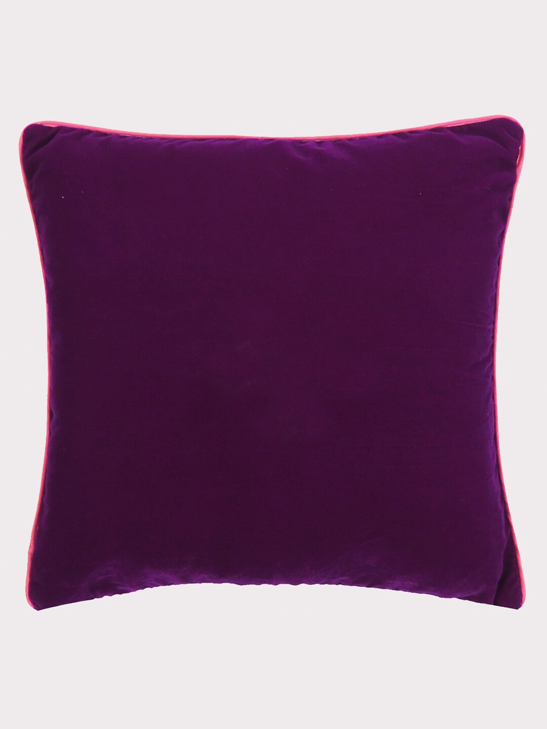 

OUSSUM Purple & Pink Velvet Square Cushion Cover