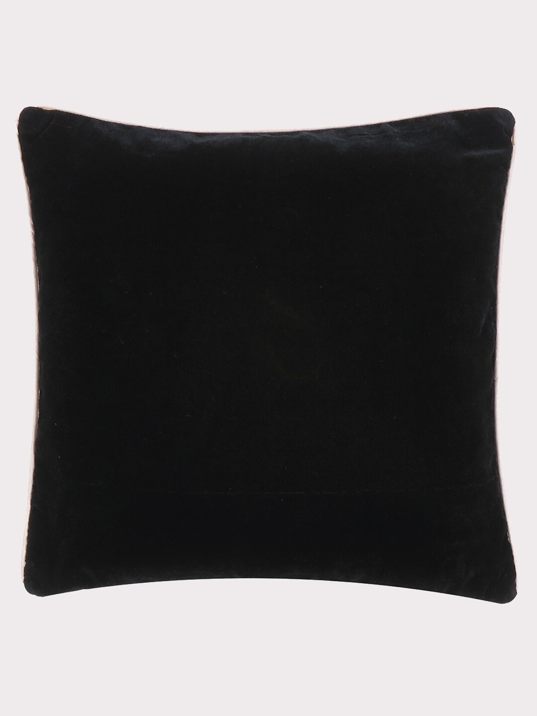 

OUSSUM Black Velvet Square Cushion Cover