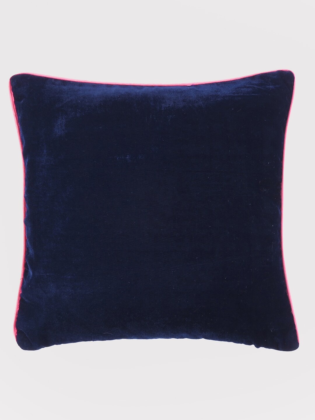 

OUSSUM Blue & Pink Velvet Square Cushion Cover