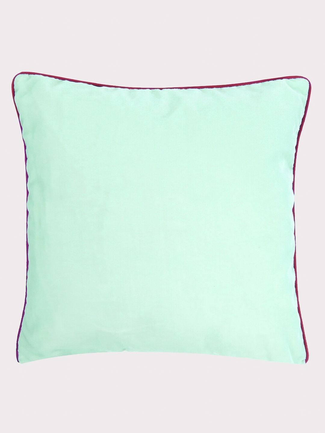 

OUSSUM Green & Red Velvet Square Cushion Cover