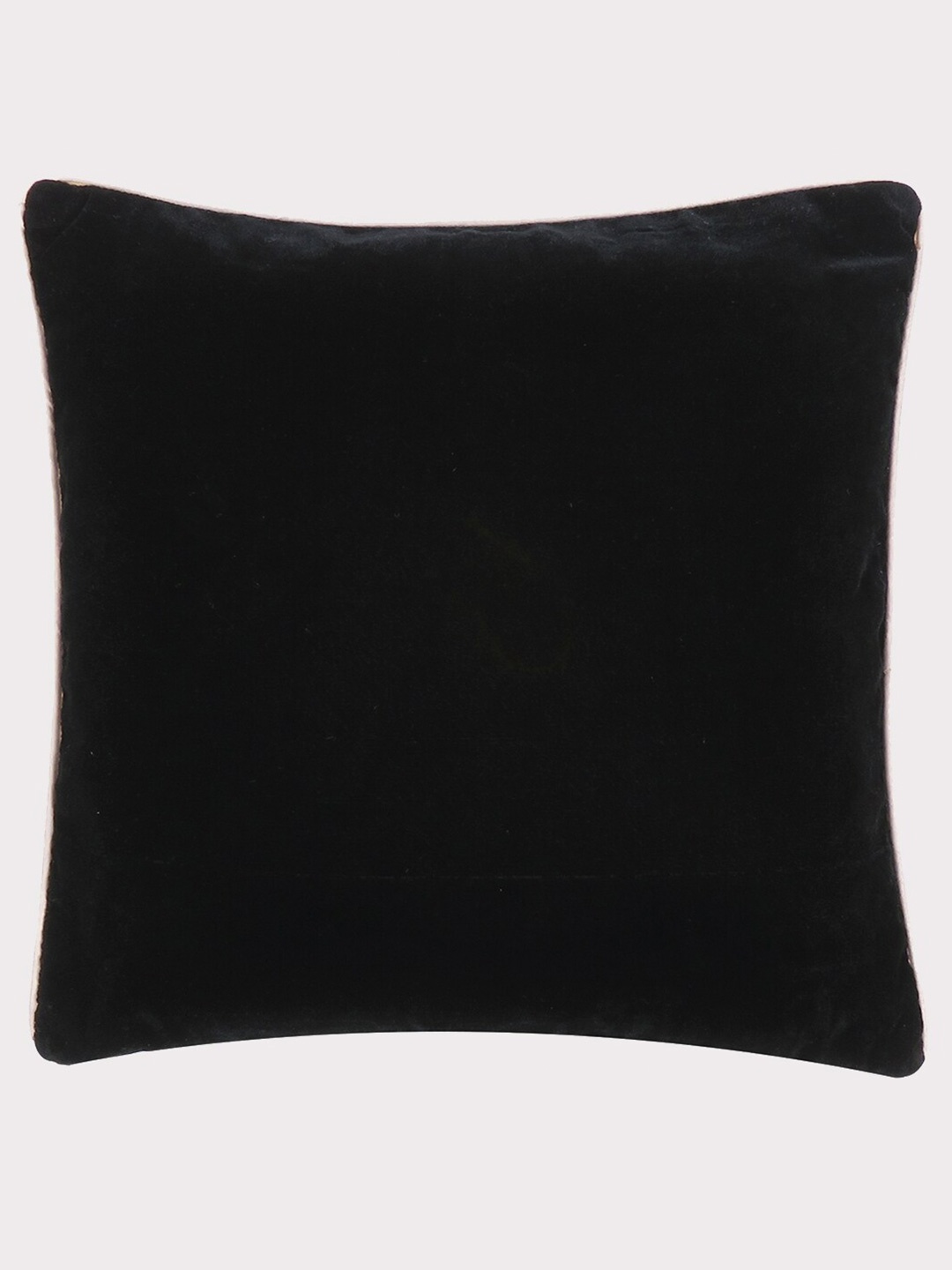 

OUSSUM Black & White Velvet Square Cushion Cover