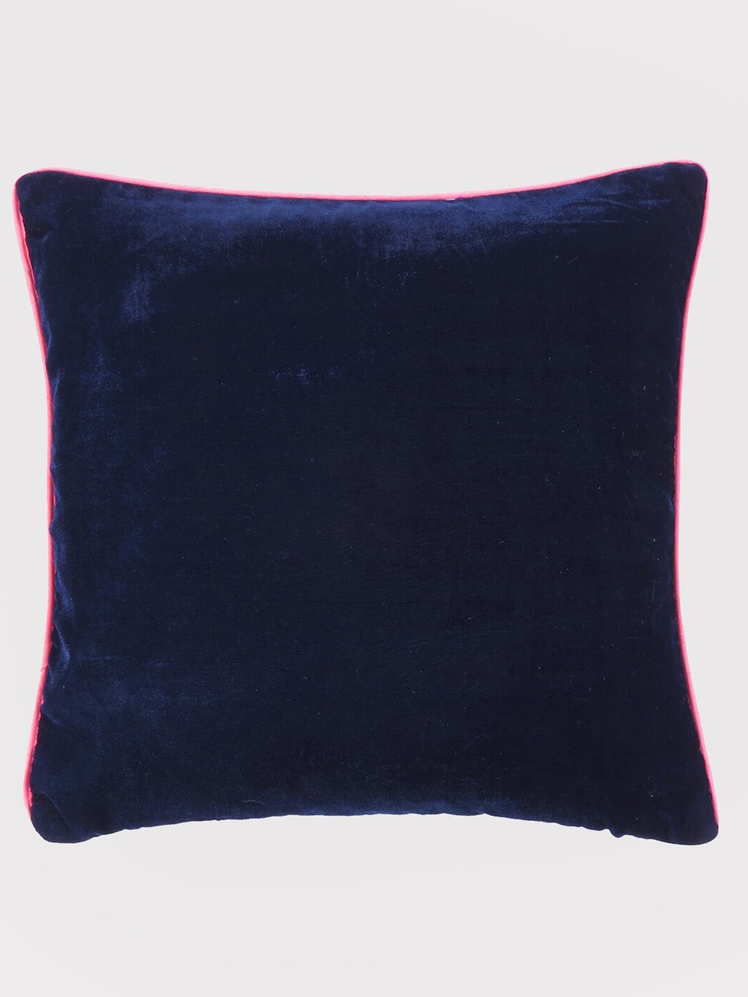 

OUSSUM Blue & Pink Velvet Square Cushion Cover