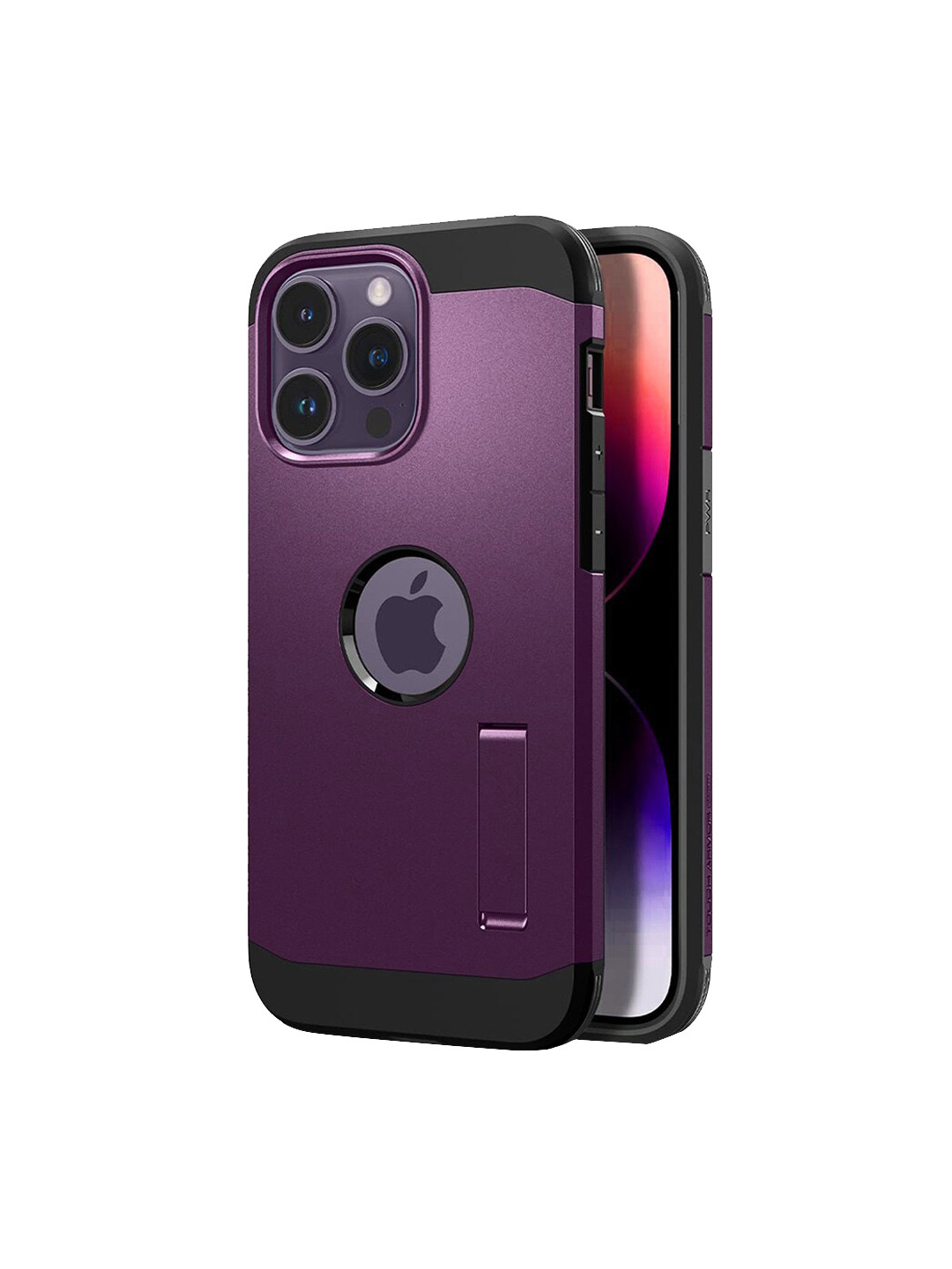 

TREEMODA Iphone 14 Pro Rugged Magsafe Multi-Layered Body Armor Back Cover, Purple