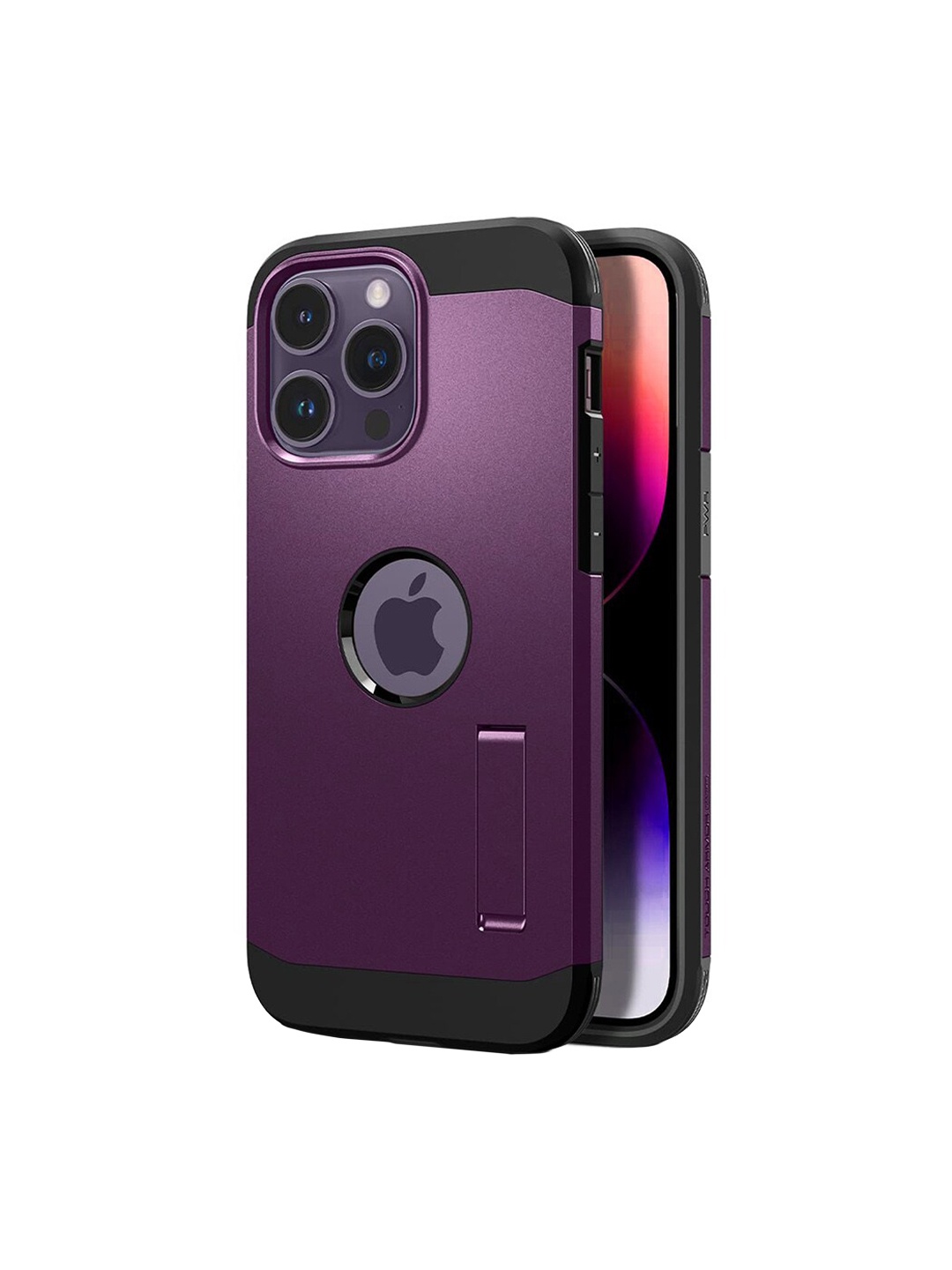 

TREEMODA Men Rugged Magsafe Armor iPhone 14 Pro Max Back Case, Purple