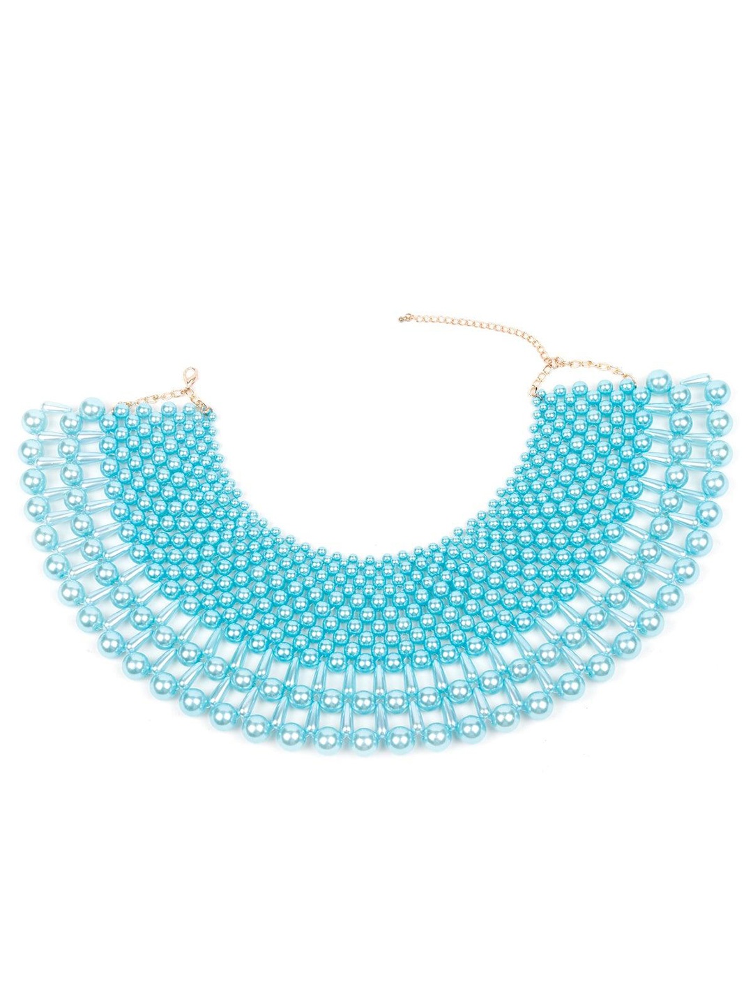 

ODETTE Beaded Collar Necklace, Blue