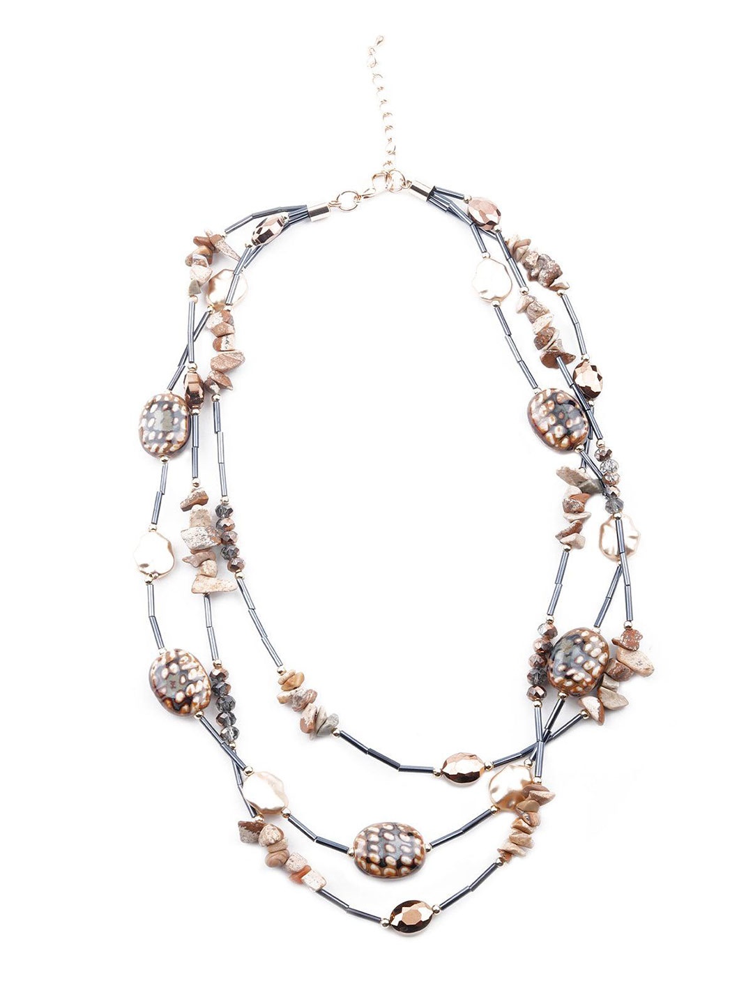 

ODETTE Layered Statement Necklace, Silver