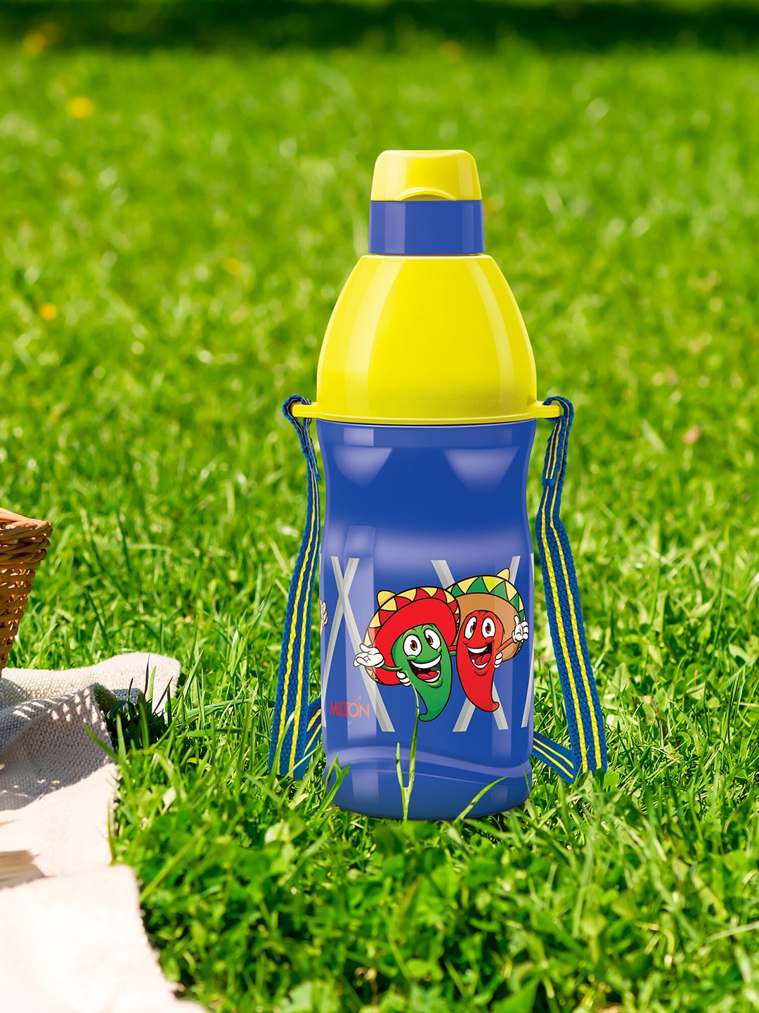 

Milton Kool Buddy 400 Blue & Yellow Insulated Water Bottle 400 ml