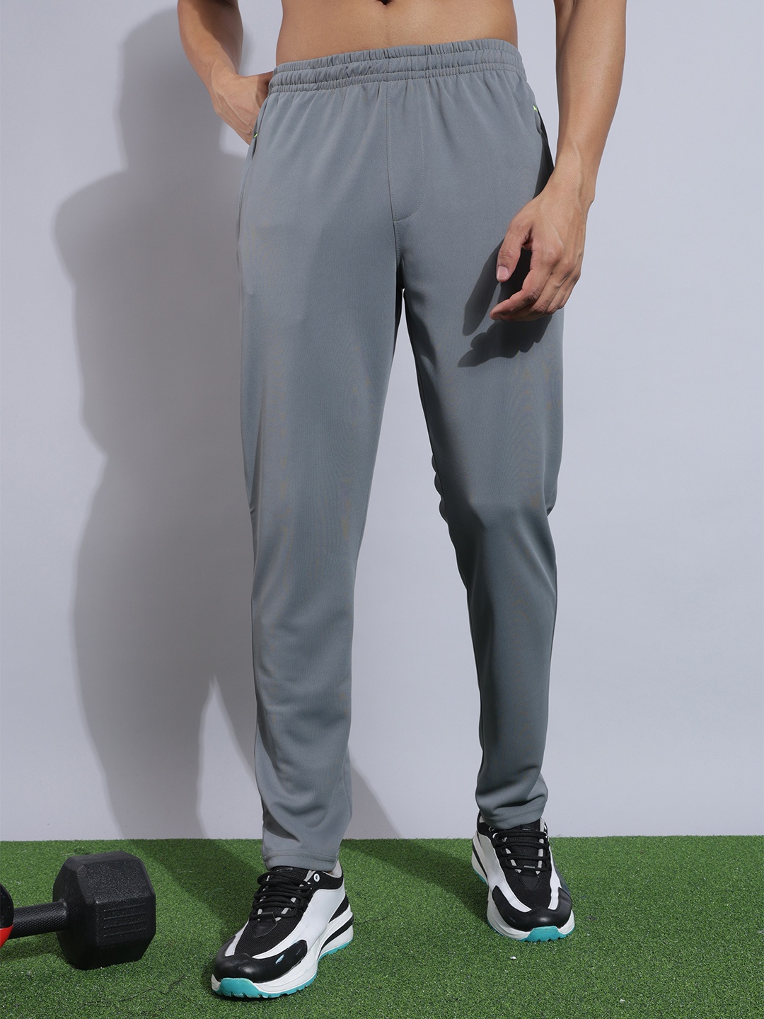 

Force NXT Men Anti-Viral Anti-Odour Cool Sports Track Pants, Grey