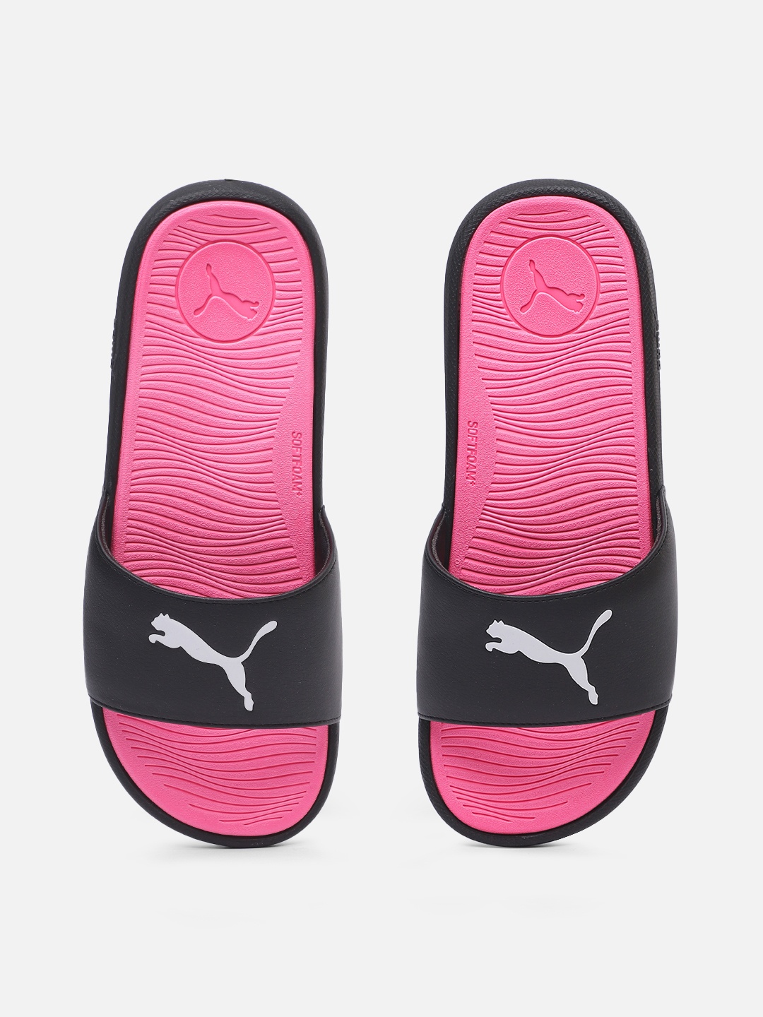 

Puma Women Cool Cat 2.0 Sport Logo Printed Sliders, Black