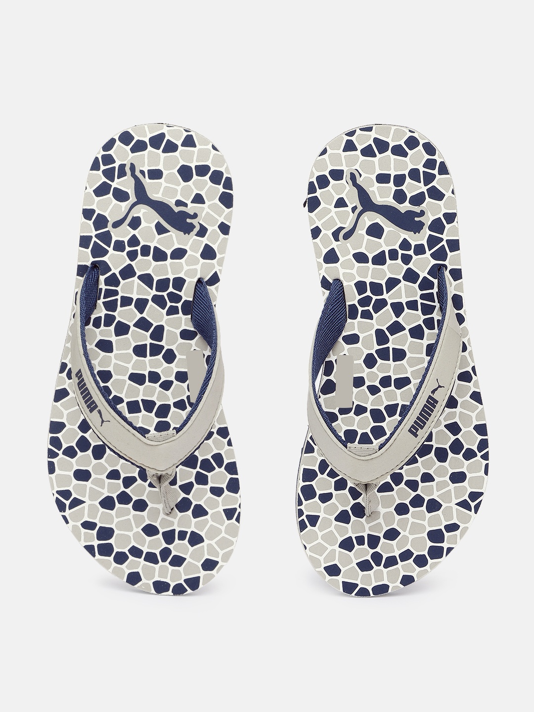 

Puma Women Geometric Print Everush Thong Flip-Flops, Navy blue