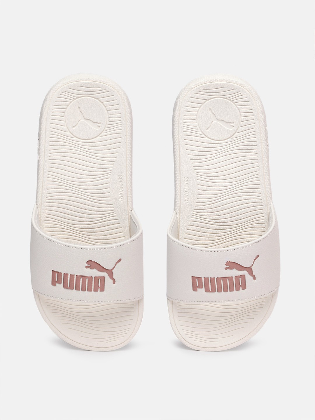 

Puma Women Cool Cat 2.0 Printed Sliders, Off white