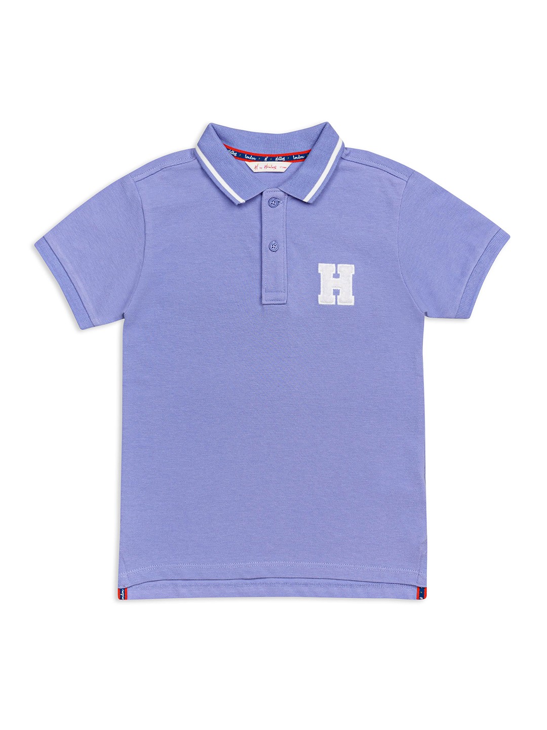 

H By Hamleys Boys Polo Collar Cotton T-shirt, Purple