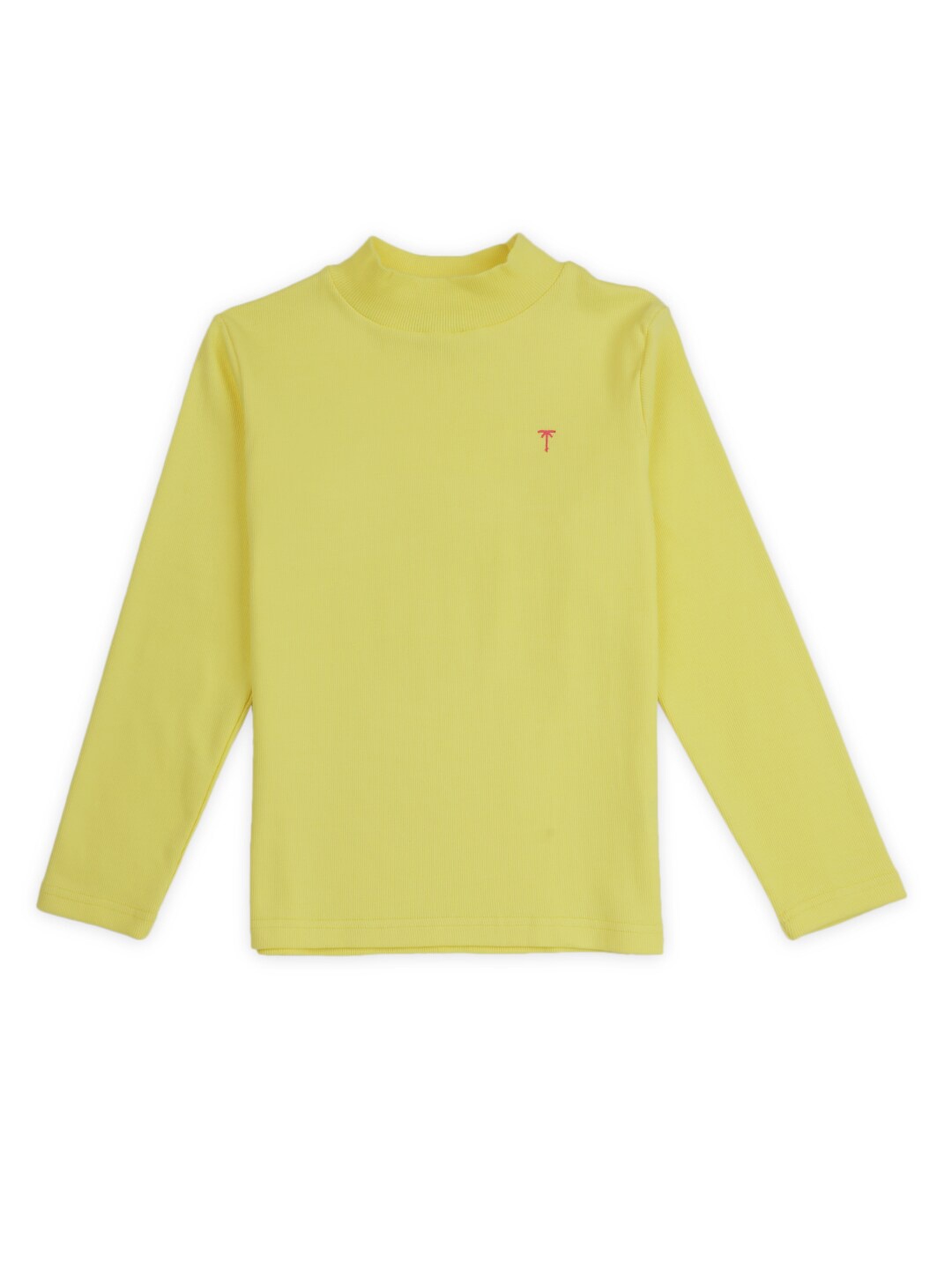 

Palm Tree Girls High Neck Cotton Sweatshirt, Yellow