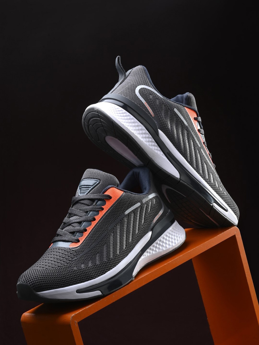 

San Frissco Men Ortholite & Lightweight Mesh Running Shoes, Grey