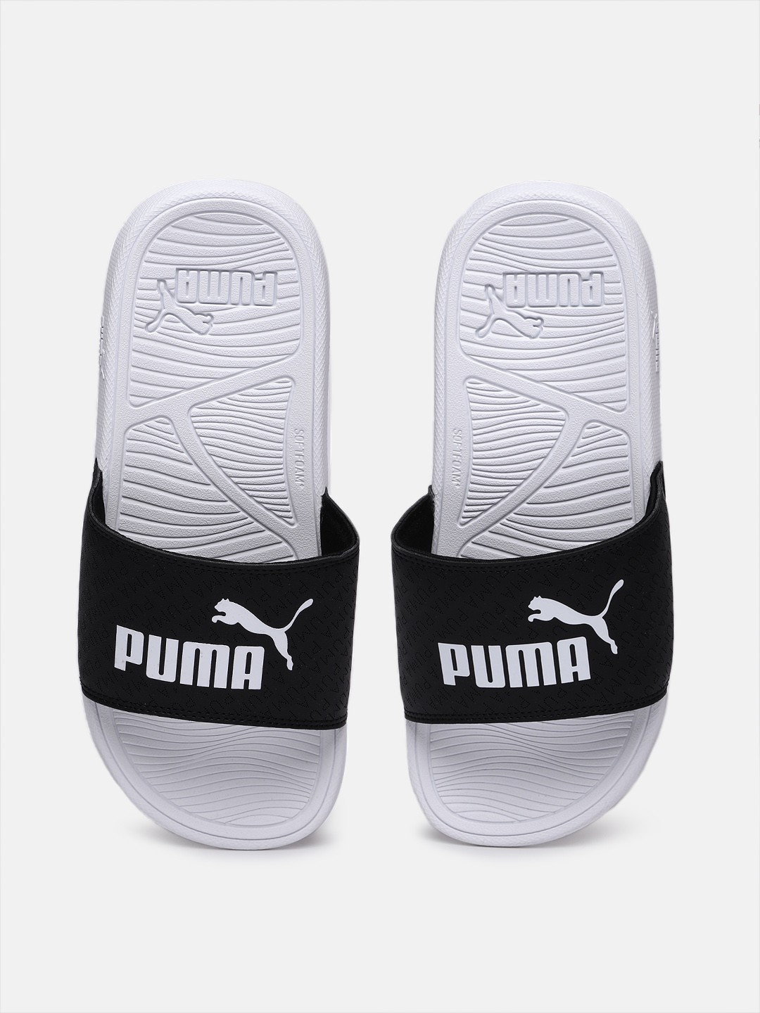 

Puma Unisex Cool Cat 2.0 Logobsession Printed Sliders, Black