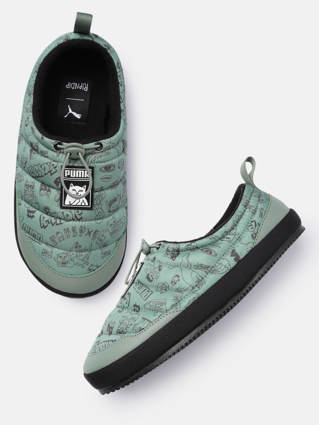 

Puma Unisex Tuff Plus RIPNDIP Slip-On Sneakers, Green