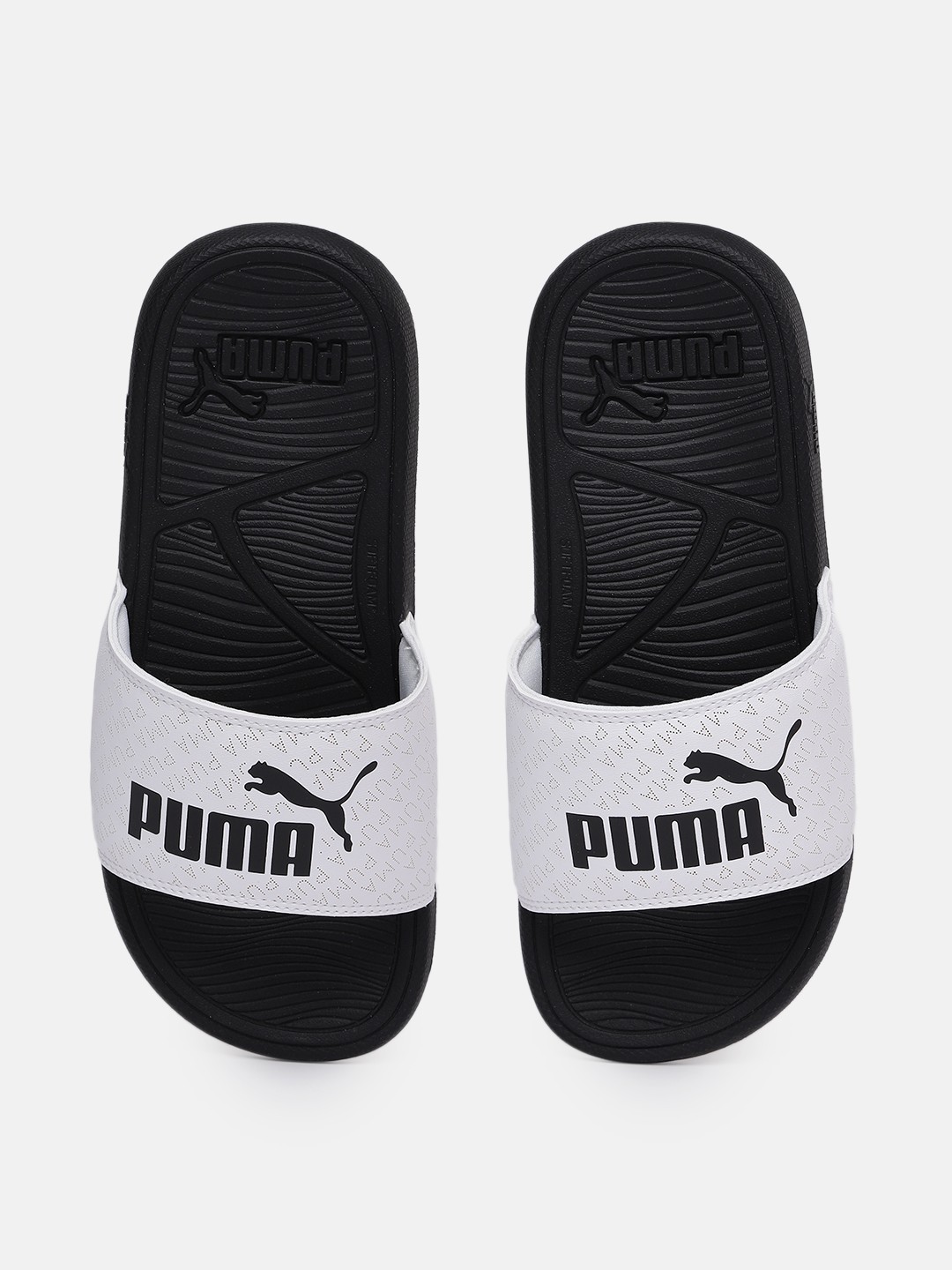 

Puma Unisex Cool Cat 2.0 Logobsession Printed Sliders, White