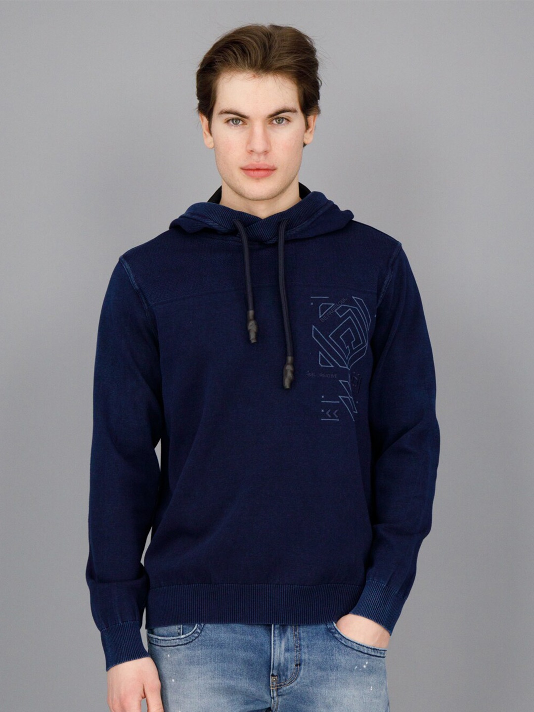 

FREESOUL Geometric Printed Sweatshirt, Blue