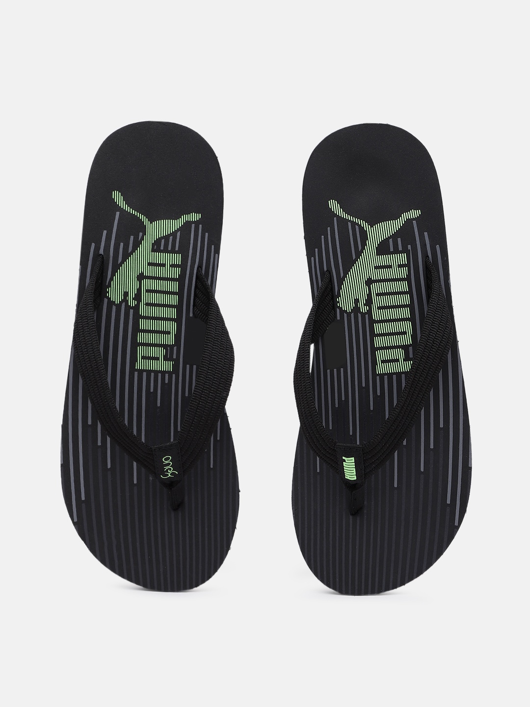 

one8 x PUMA Men Echo V1 Printed Thong Flip-Flops, Black