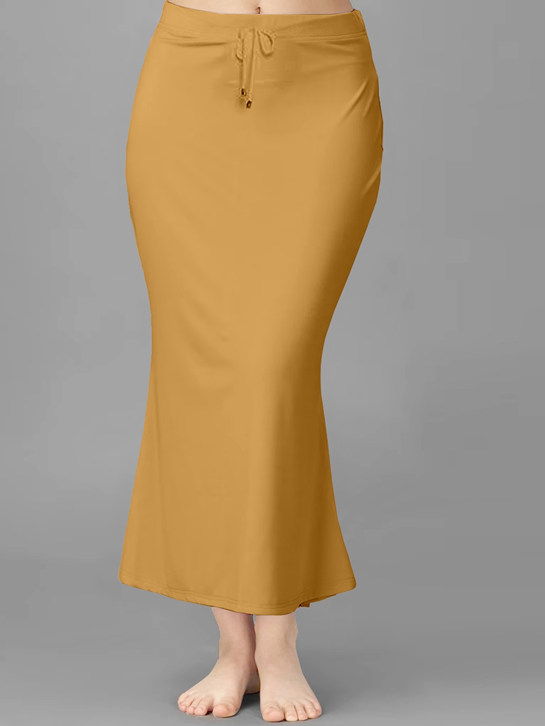 

Trendmalls Side Slit Comfortable Saree Shapewear, Mustard