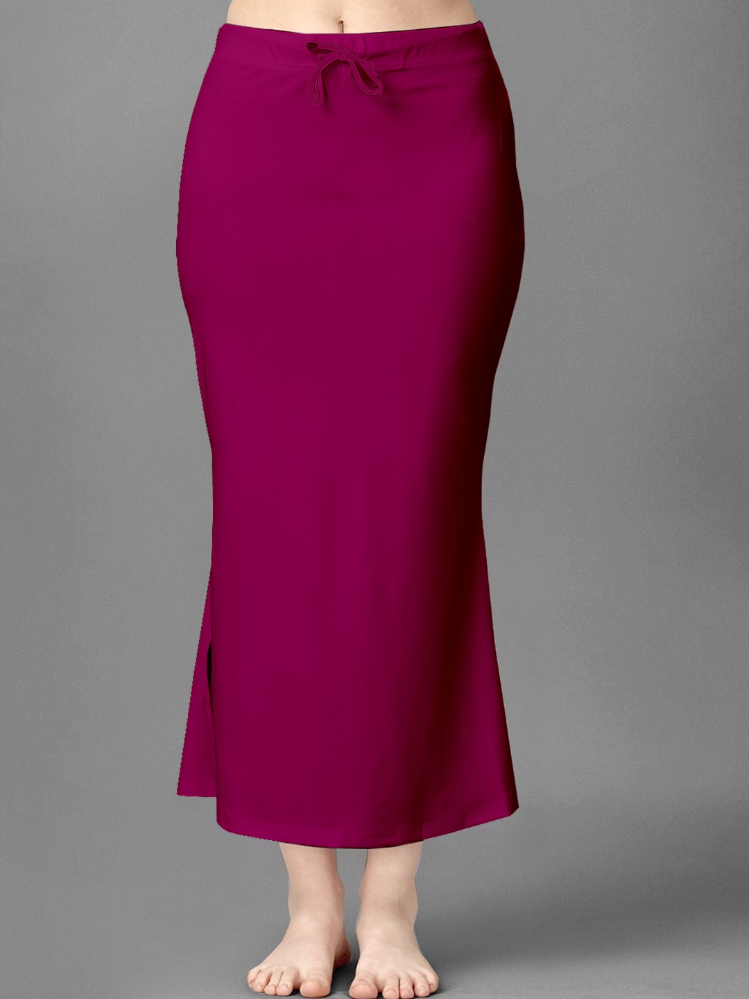 

Trendmalls Side Slit Saree Shapewear, Fuchsia