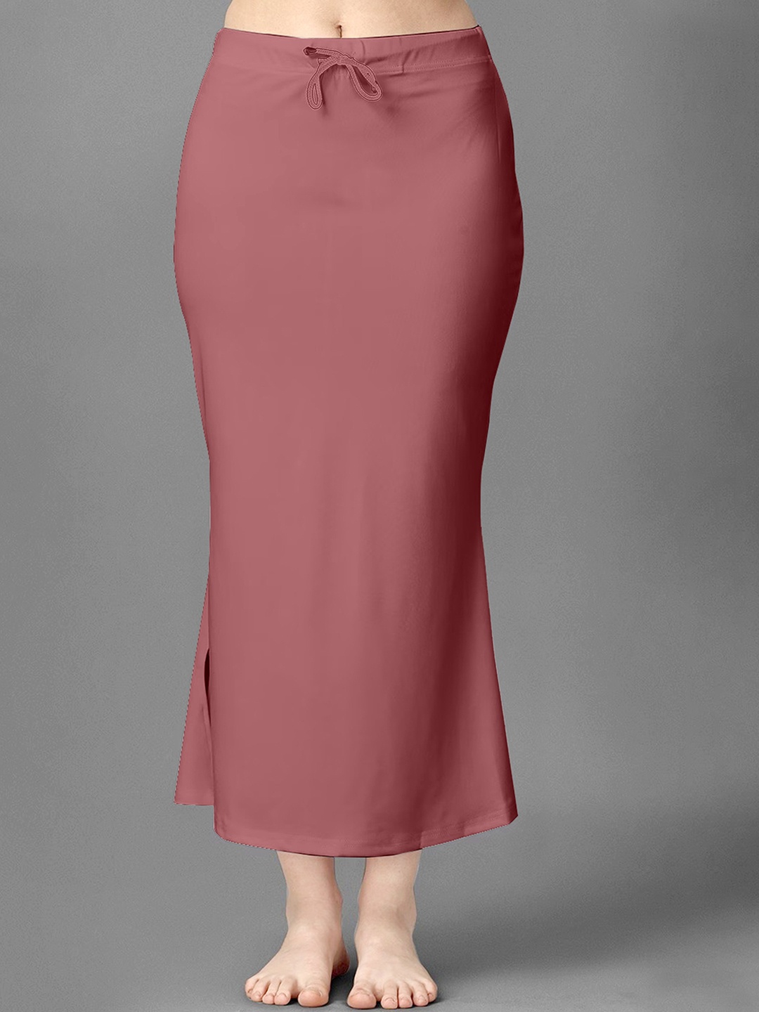 

Trendmalls Side Slit Saree Shapewear, Pink