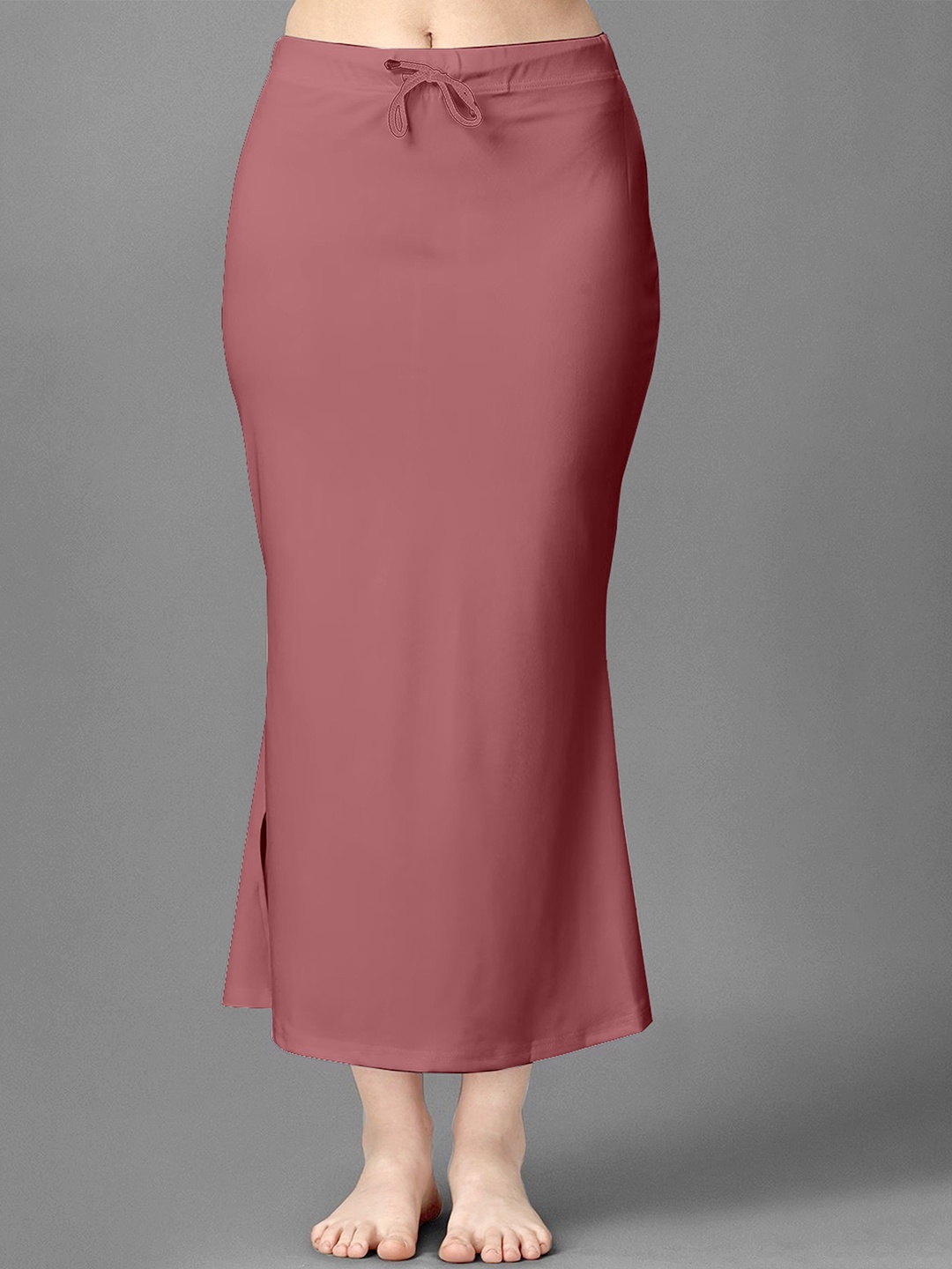 

Trendmalls Side Slit Saree Shapewear, Pink