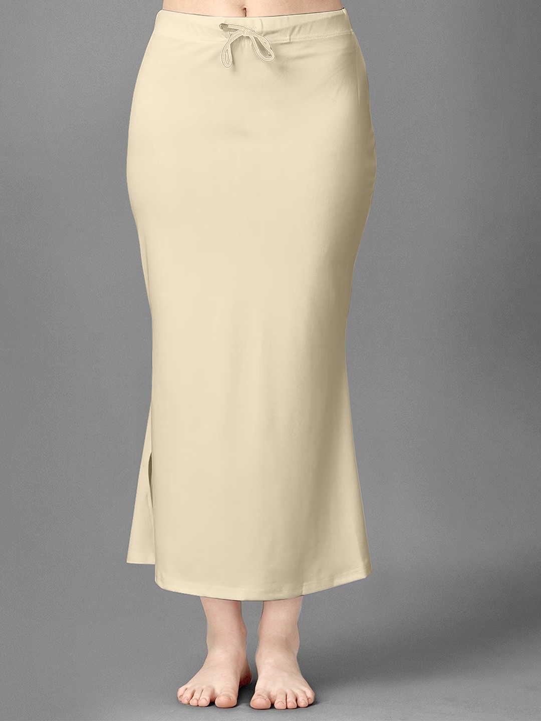 

Trendmalls Side Slit Saree Shapewear, Beige