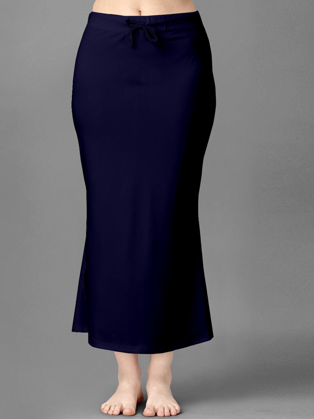 

Trendmalls Side Slit Saree Shapewear, Navy blue