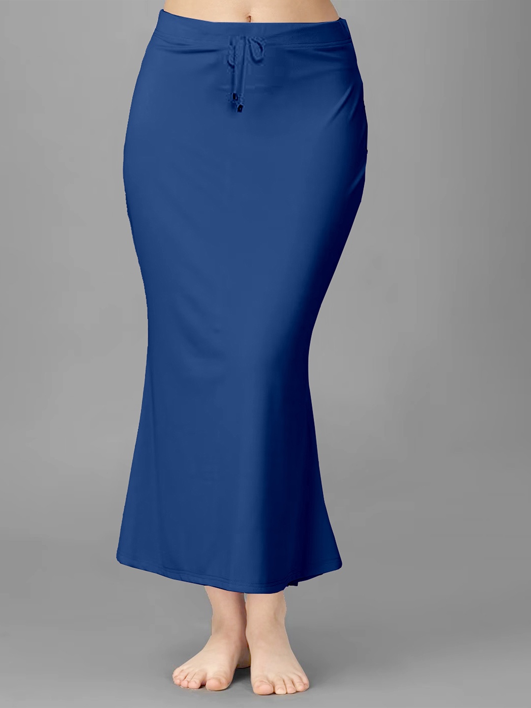 

Trendmalls Side Slit Saree Shapewear, Blue