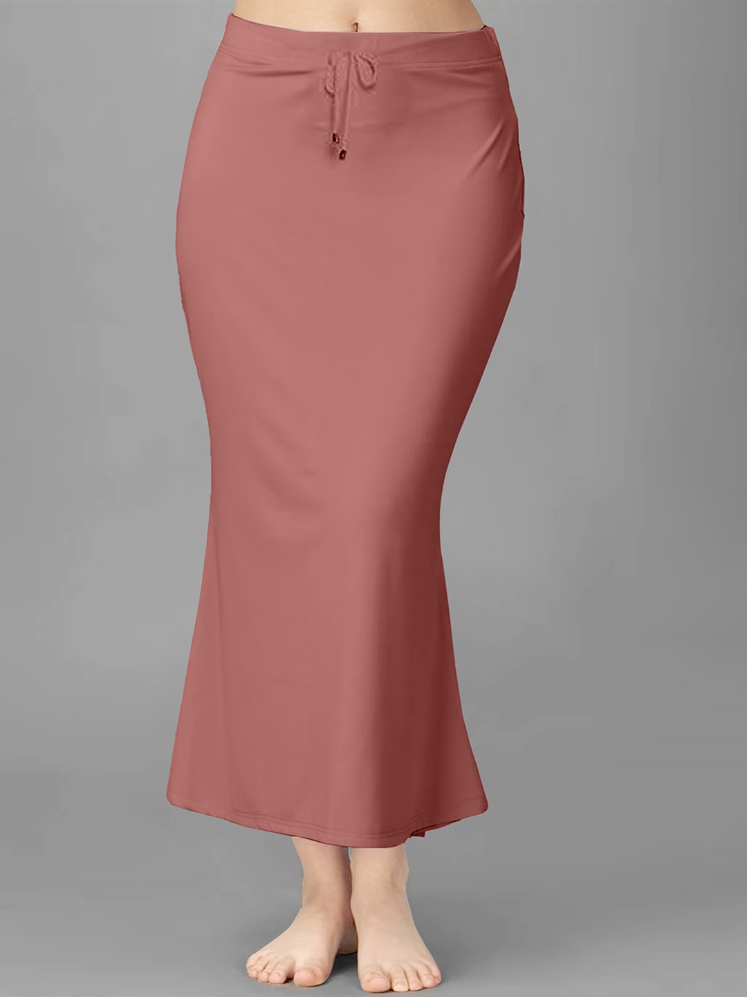 

Trendmalls Side Slit Saree Shapewear, Pink