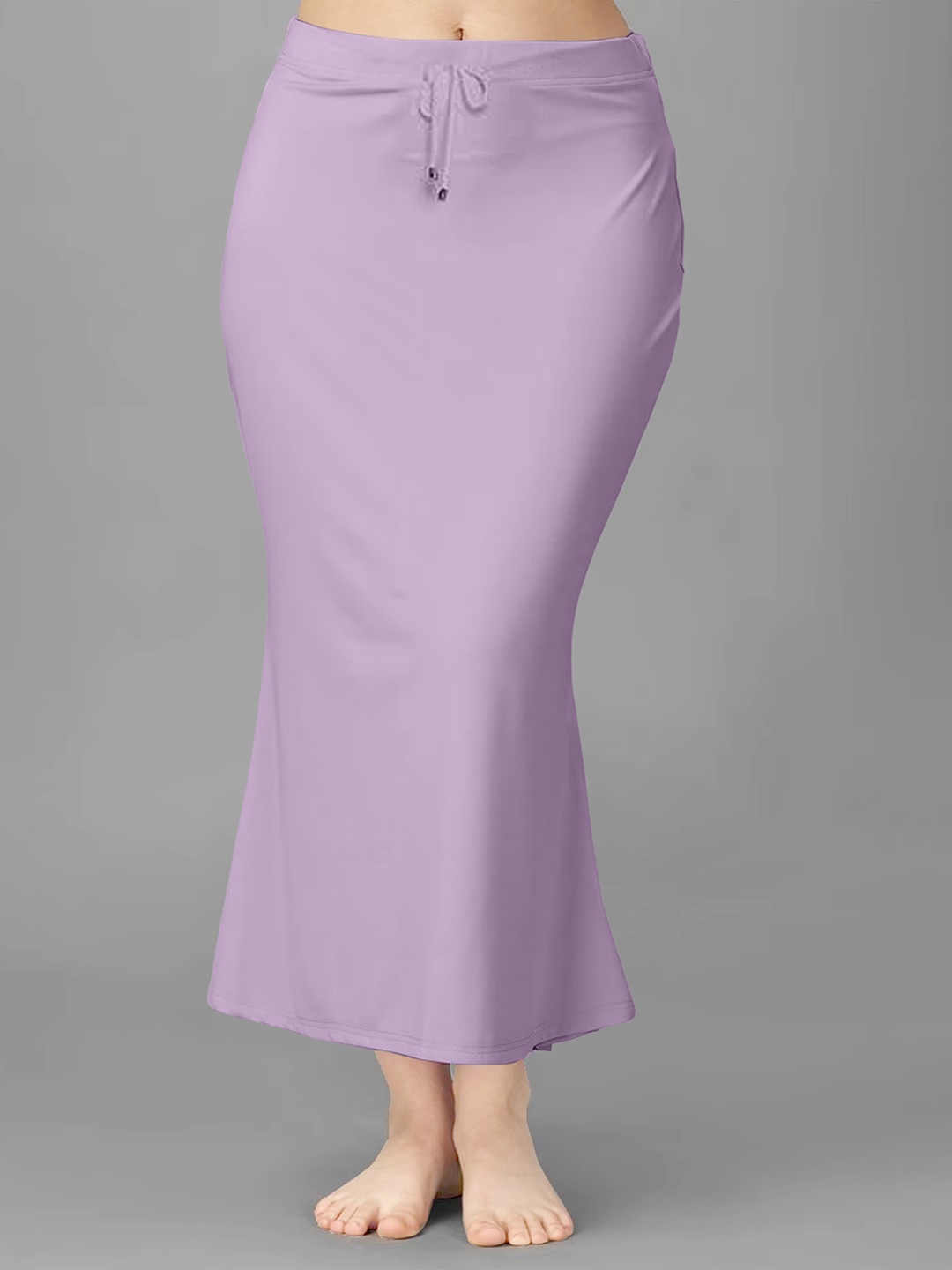 

Trendmalls Side Slit Saree Shapewear, Lavender