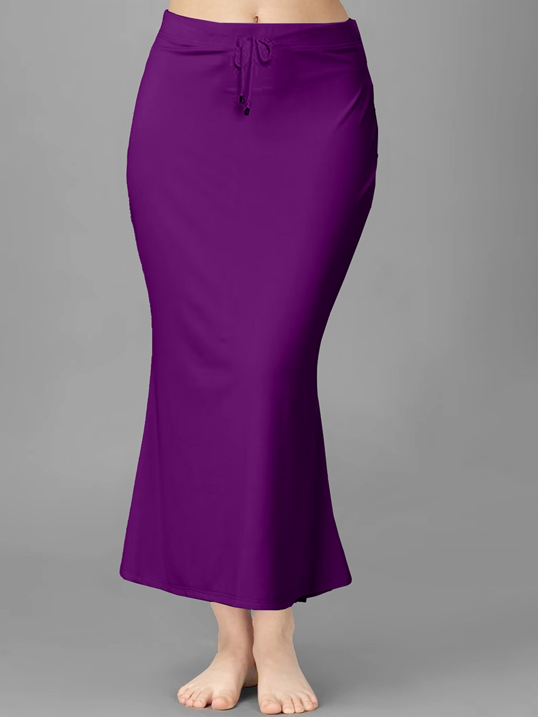 

Trendmalls Mid-Rise Slim-Fit Cotton Saree Shapewear, Purple