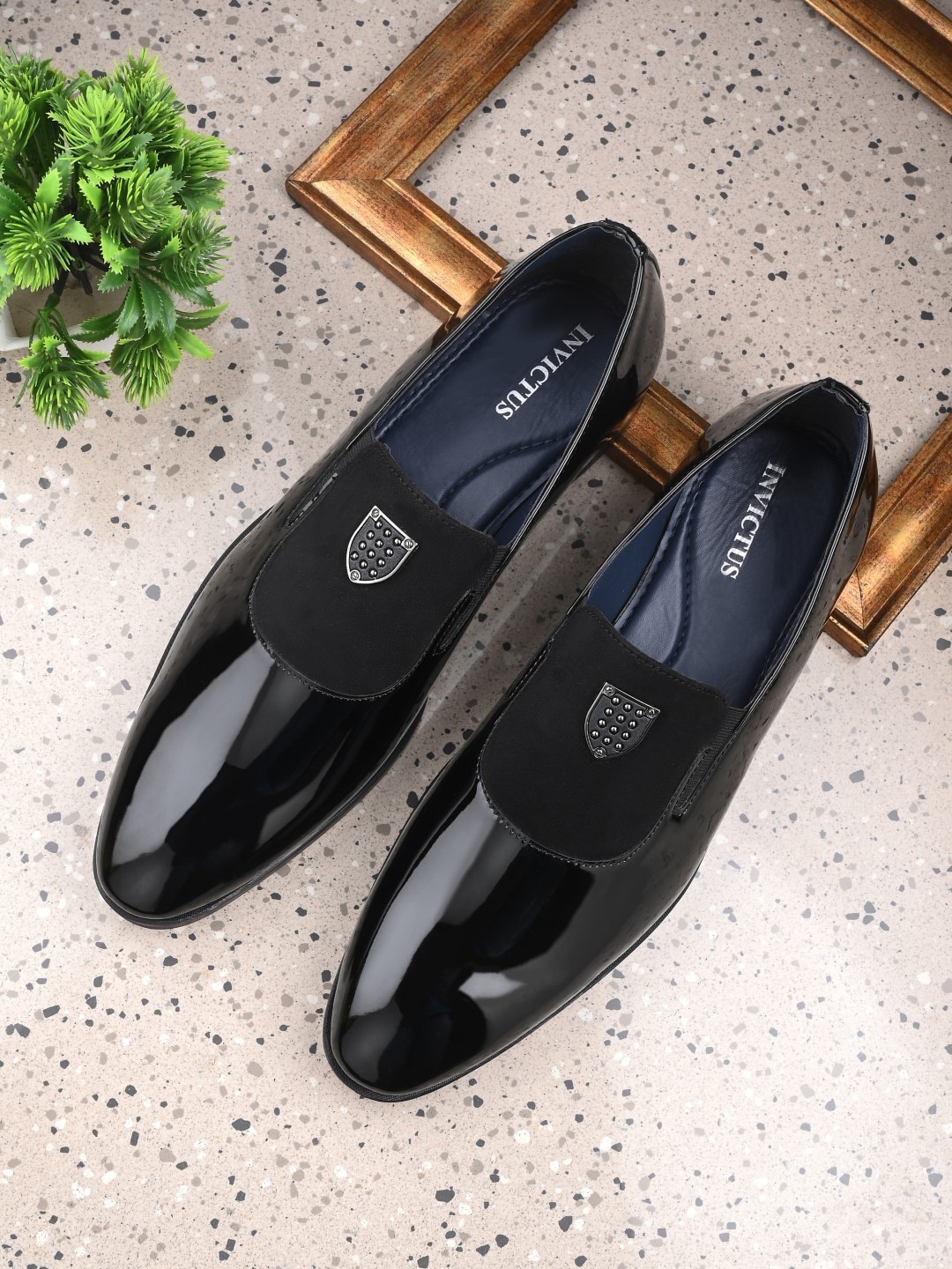 

INVICTUS Men Slip On Formal Loafers, Black