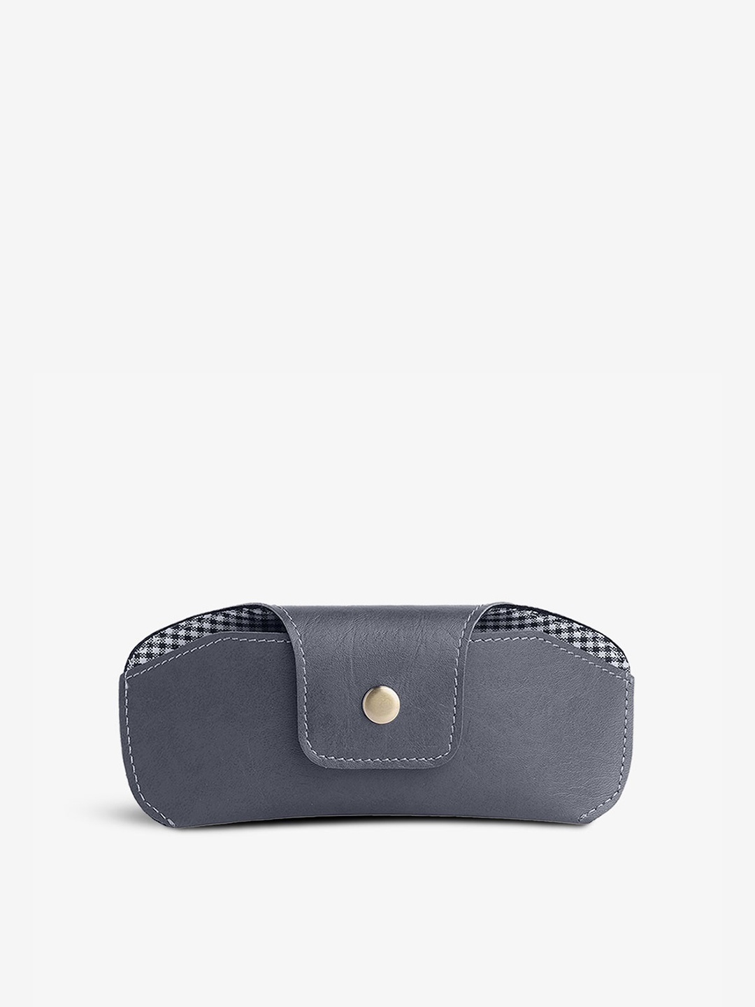 

THE MESSY CORNER Vegan Leather Sunglass Case, Grey