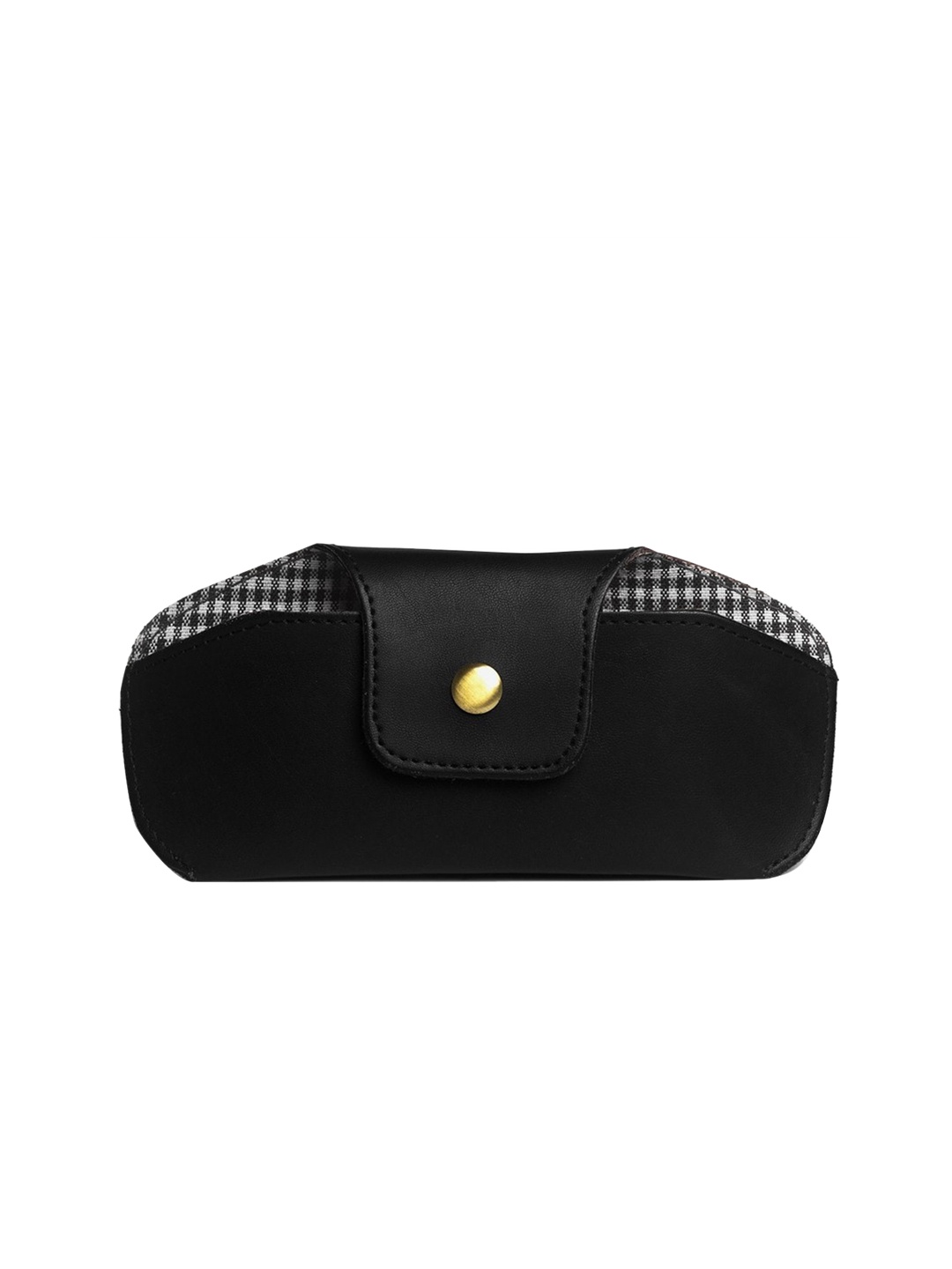 

THE MESSY CORNER Unisex Vegan Leather Sunglass Case, Black