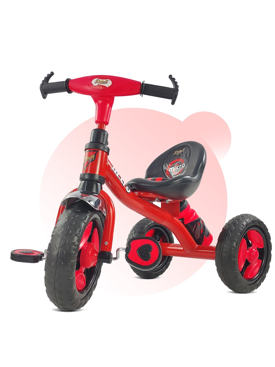 

Dash Kids Micro Tricycle With Cushion Seat And Backrest, Red