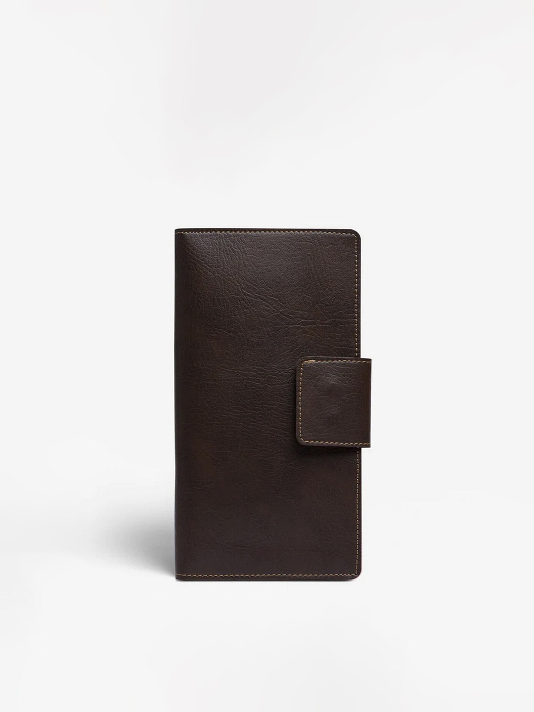 THE MESSY CORNER Solid Two Fold Wallet, Brown
