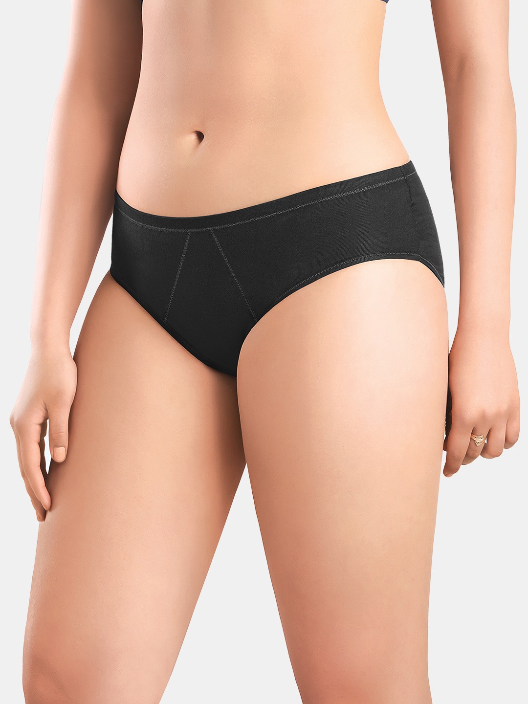 

Sonari Women Solid Period Panty, Black