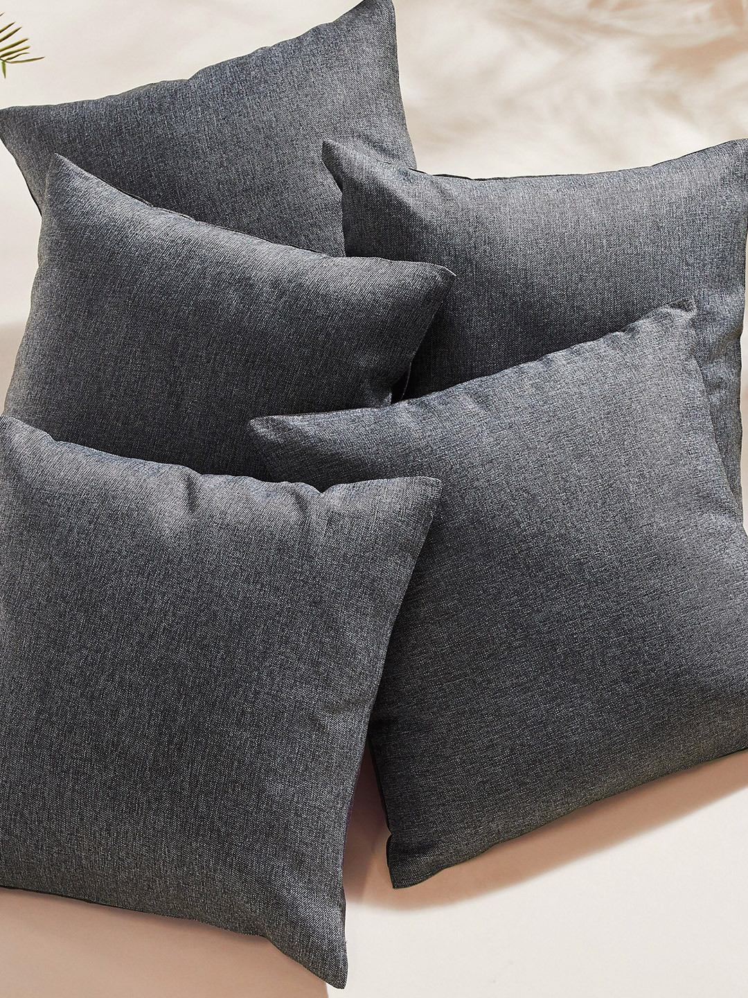 

Home Centre Pacific Vera Grey 5-Pieces Square Cushion Covers