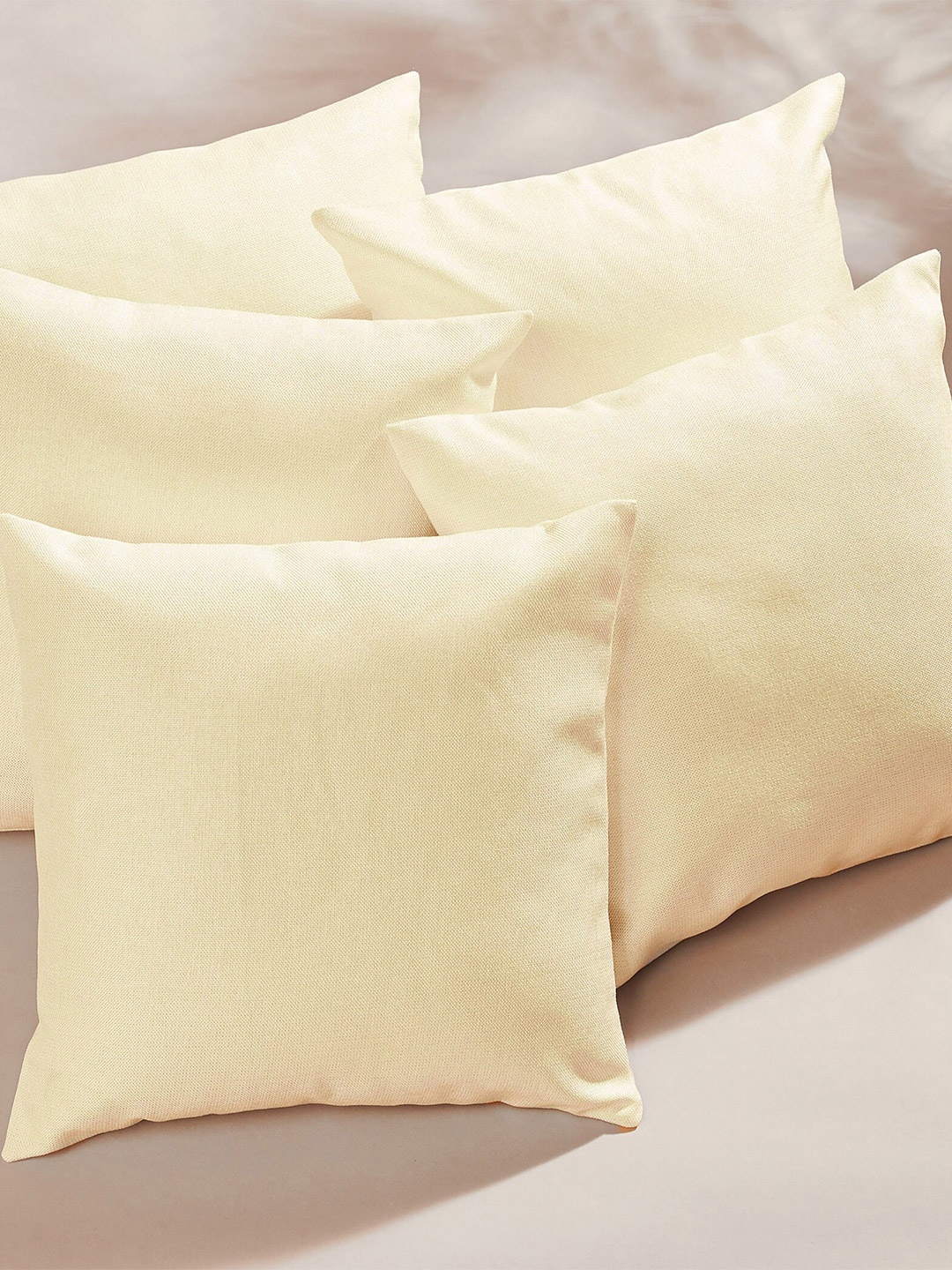 

Home Centre Pacific Vera Yellow 5-Pieces Square Cushion Covers