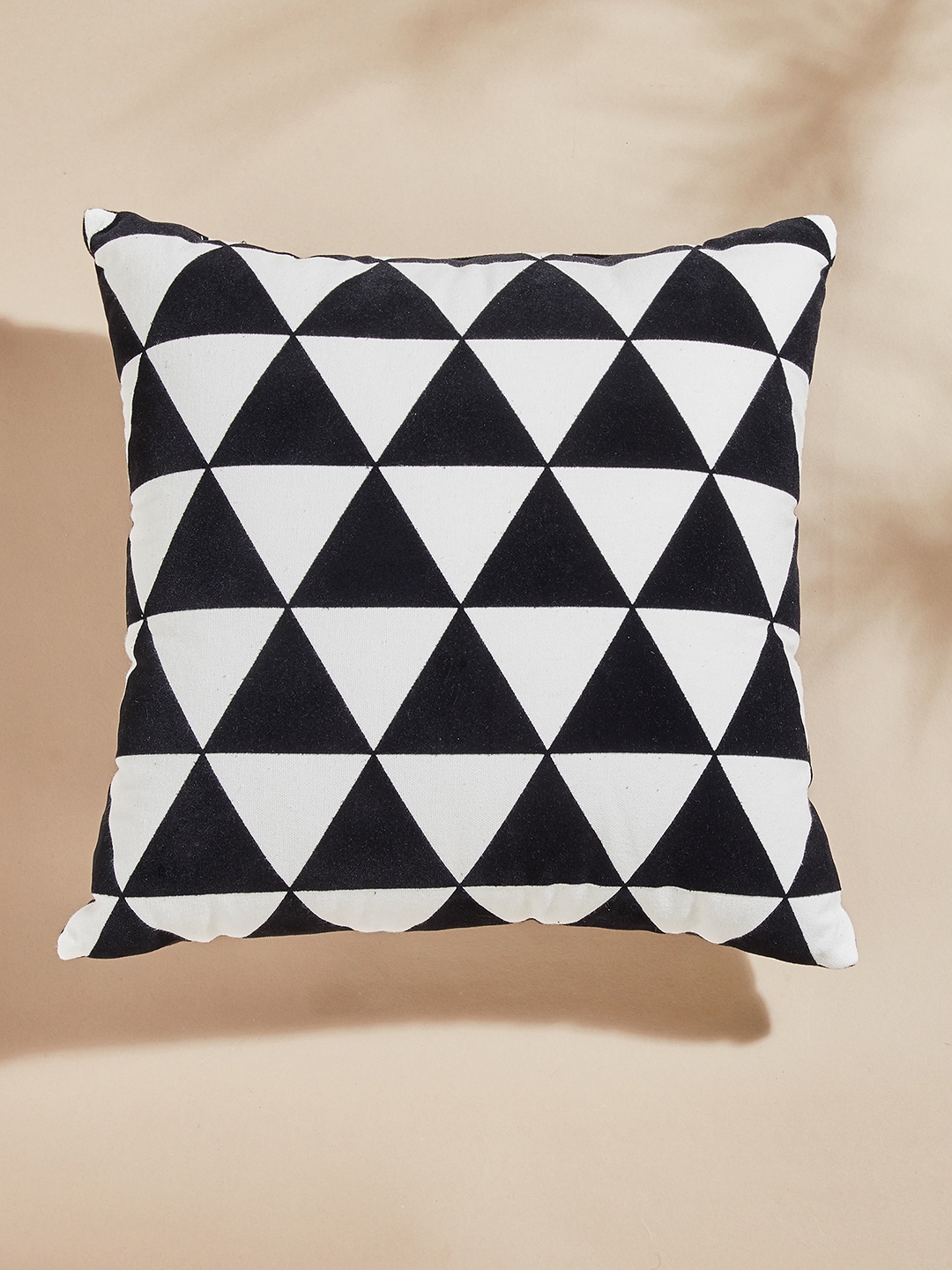 

Home Centre Black & White Printed Pre-Filled Cushion
