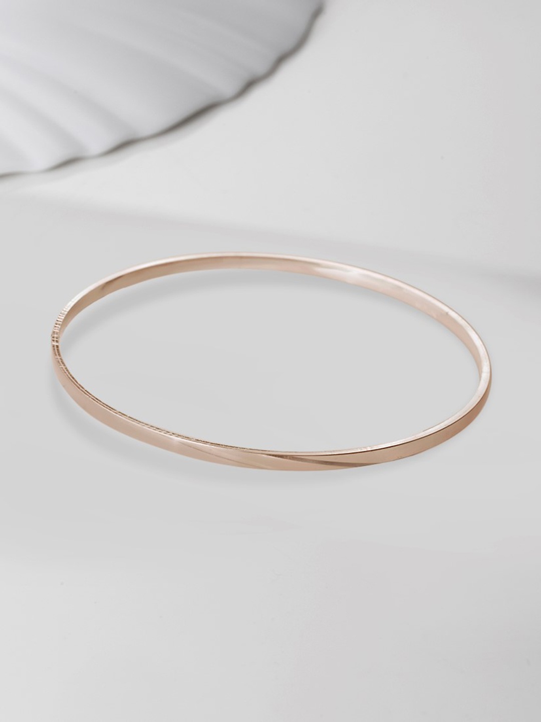 

Zavya Women Rose-Gold Plated 925 Pure Sterling Silver Bangle