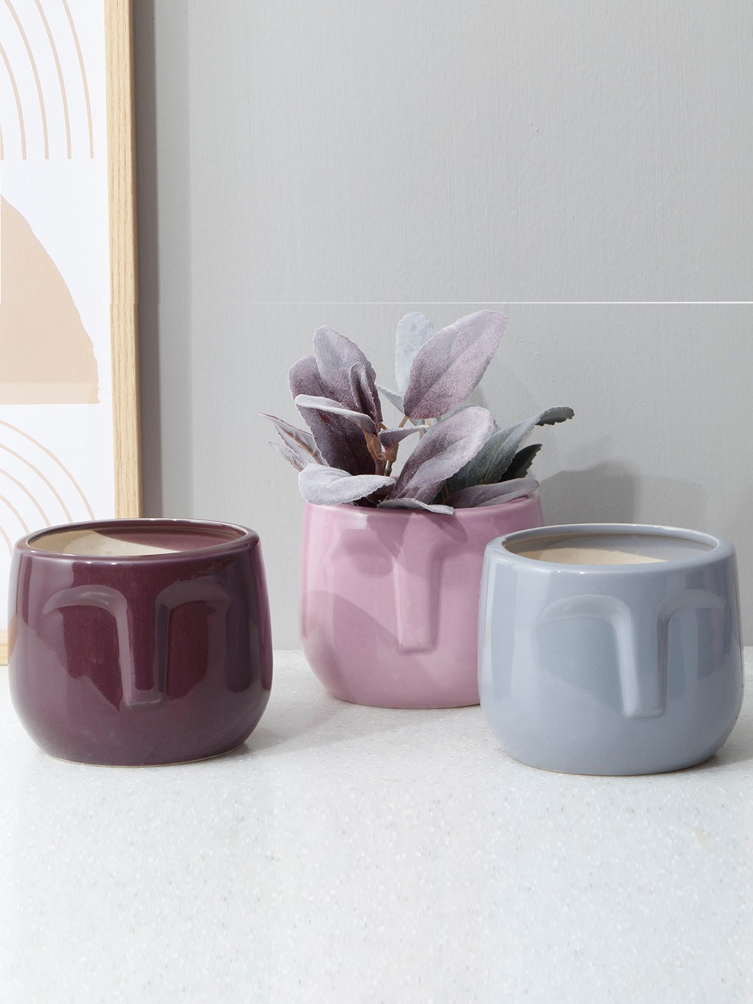

Home Centre Lets Garden Purple Ceramic Planter