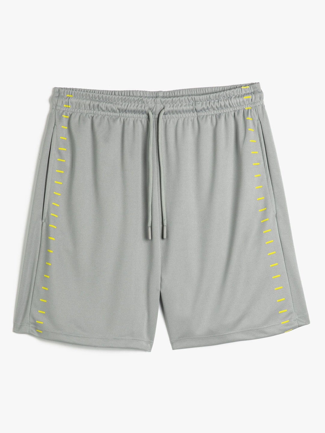 Koton Men Striped Sports Shorts, Grey