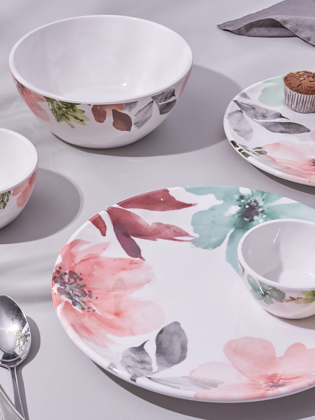 

Home Centre Hello Spring White Printed Side Plate