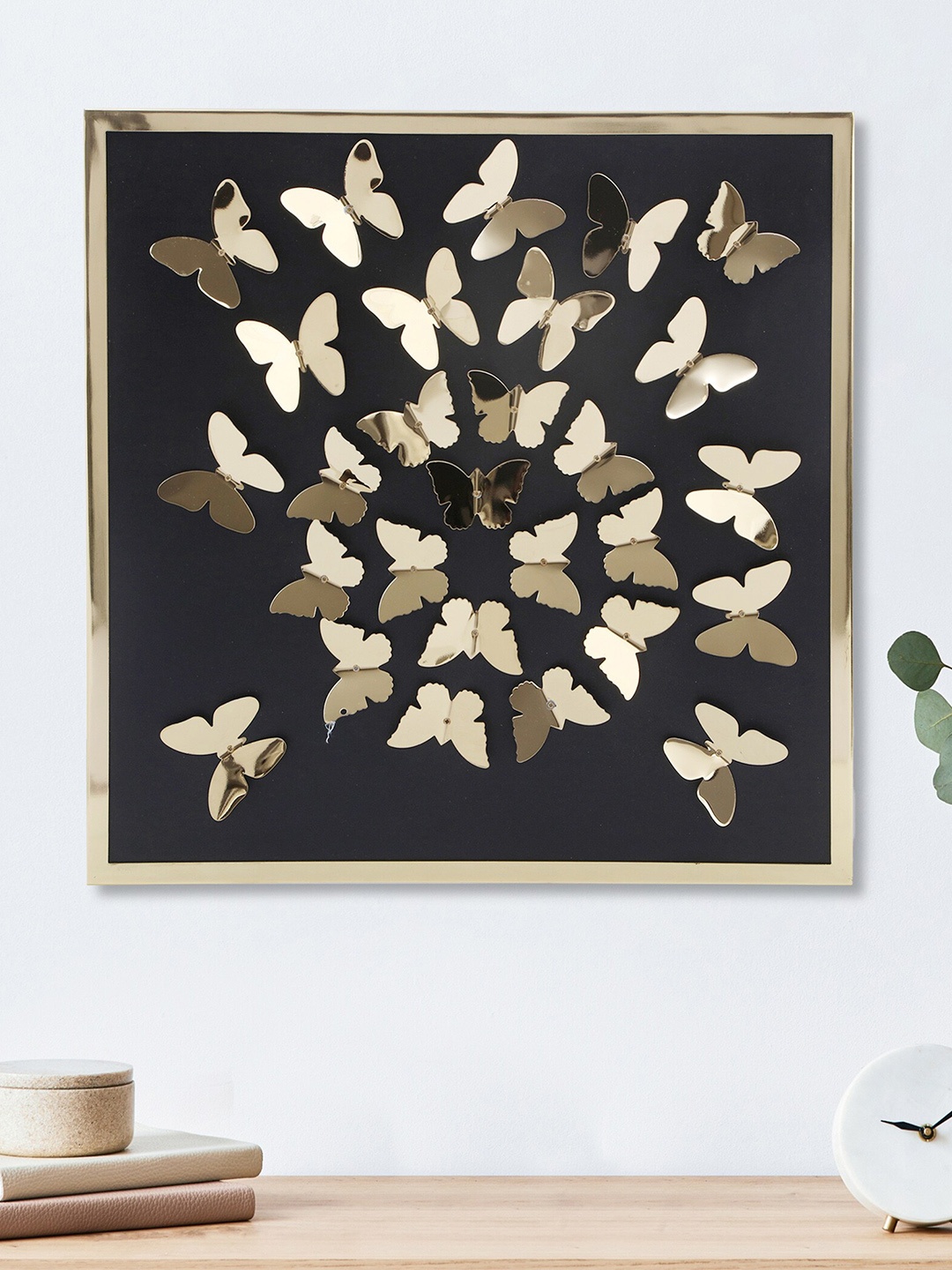 Home Centre Panorama Black Iron Butterfly Wall Decor