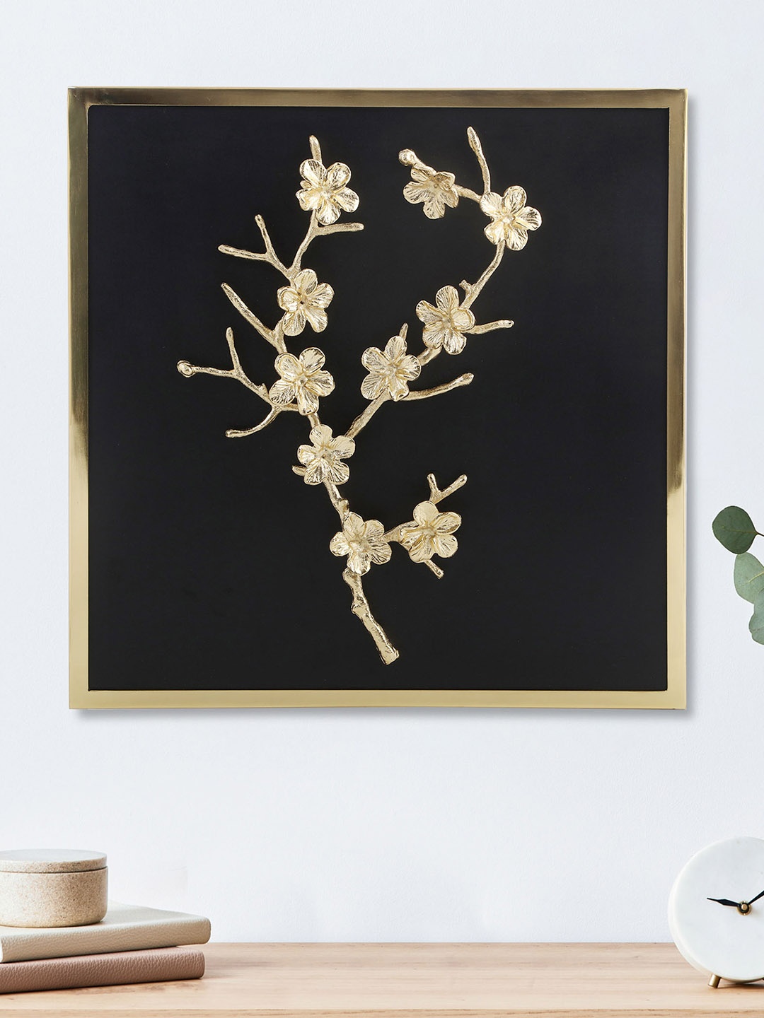 

Home Centre Panorama Black & Golden Leaf and Branch Iron wall Decor